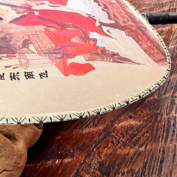 Vintage Silk Asian Fan - Picture 3 of 8